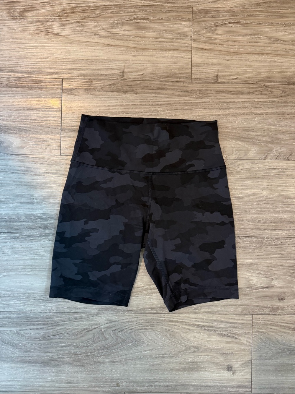 lululemon athletica Black Camo High-Rise Bike Shorts